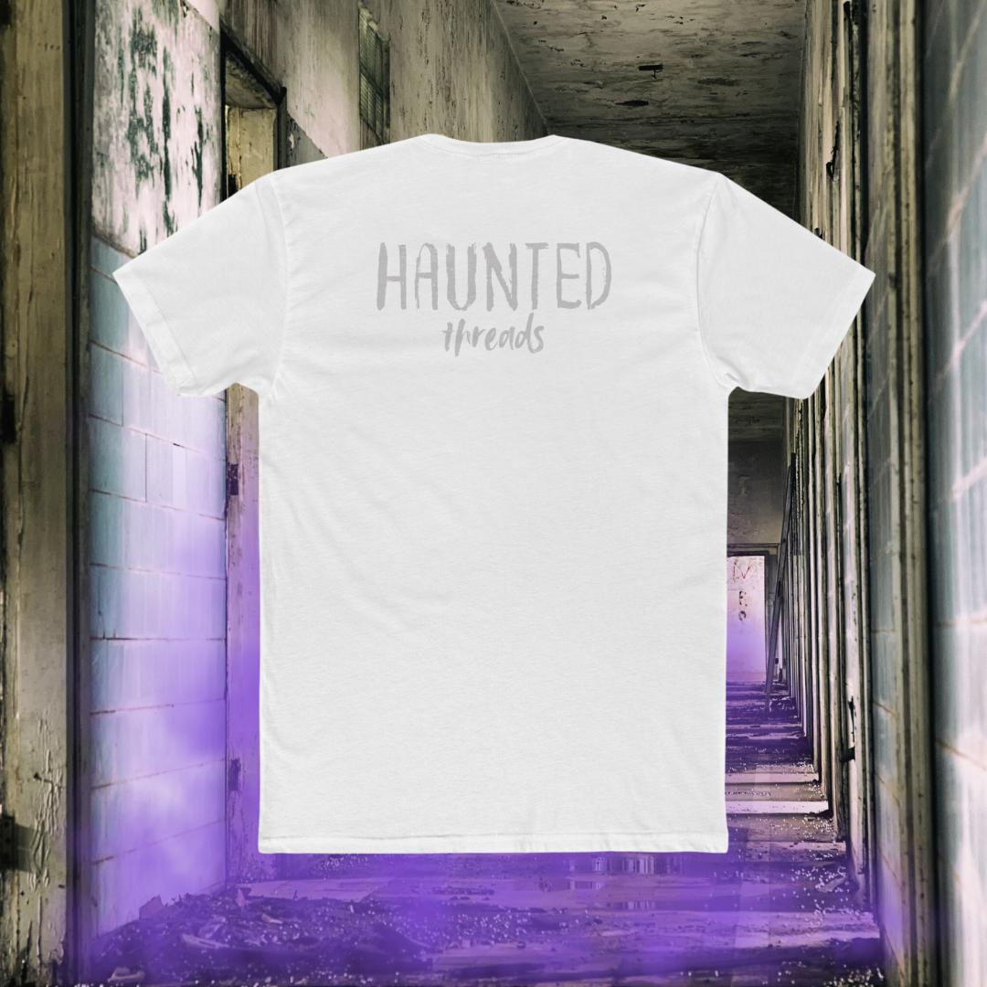 Haunted Threads Monochromatic T-Shirt | Front & Back