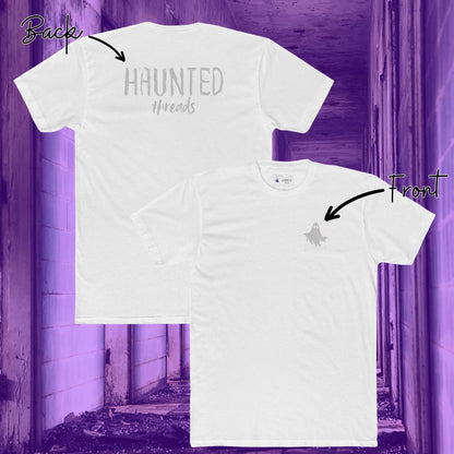 Haunted Threads Monochromatic T-Shirt | Front & Back