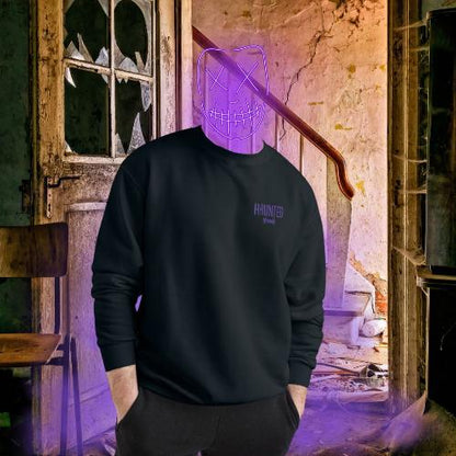 Haunted Threads Champion Crew Sweatshirt | Front & Back