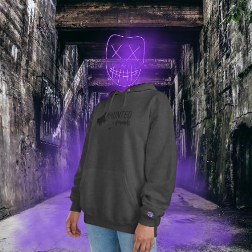 Haunted Threads Monochromatic Champion Hoodie