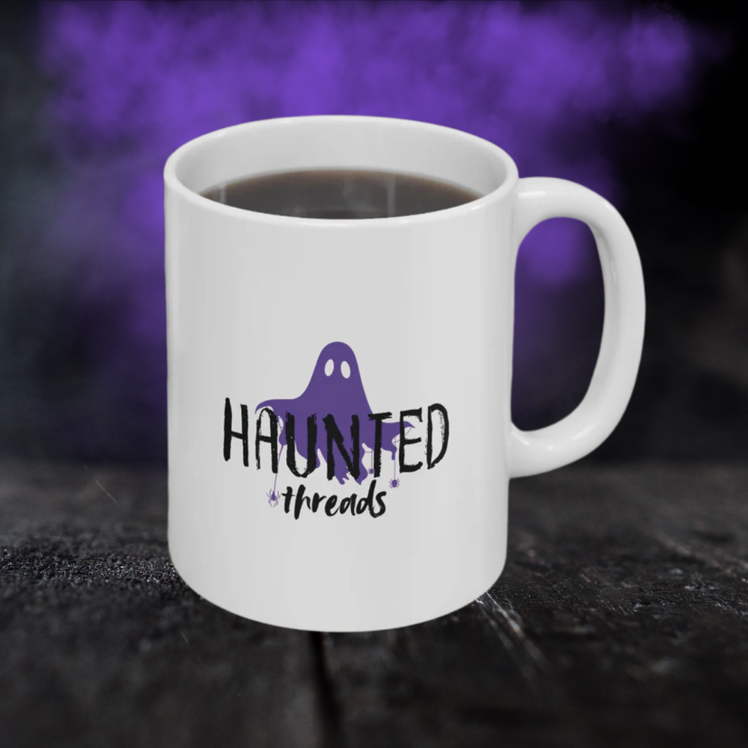 Haunted Threads Logo Coffee Mug