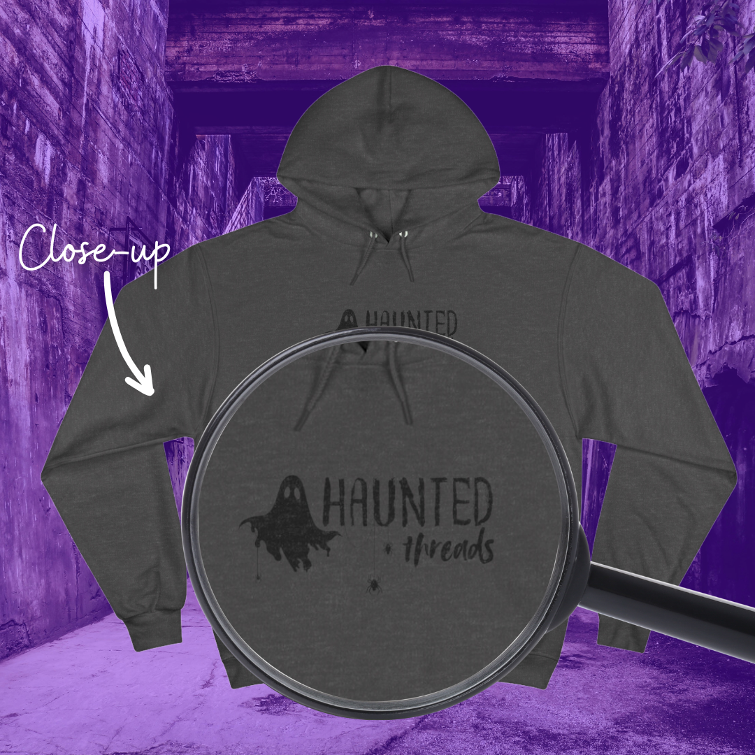 Haunted Threads Monochromatic Champion Hoodie