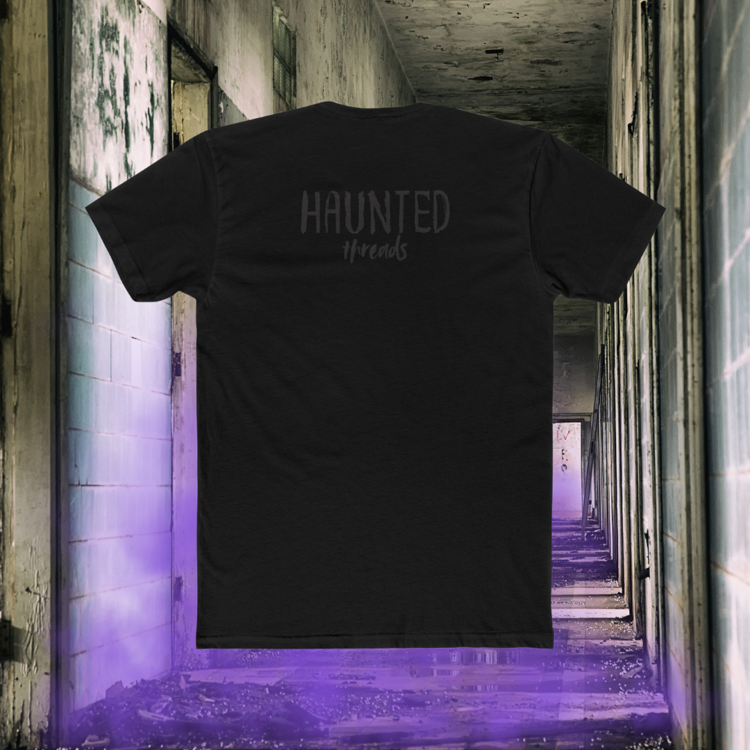 Haunted Threads Monochromatic T-Shirt | Front & Back