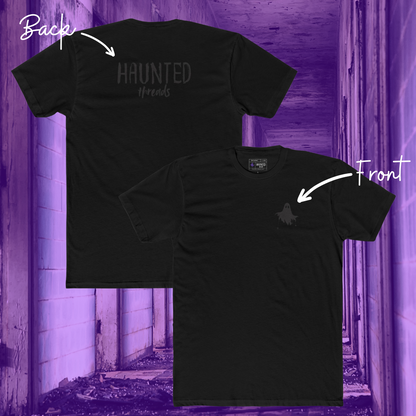 Haunted Threads Monochromatic T-Shirt | Front & Back